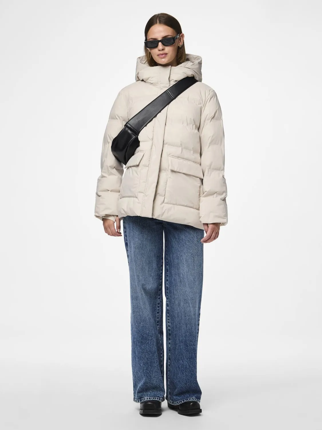 PCNORMA Puffer - Silver Gray