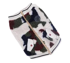 Pet / Dog / Cat  Varsity Style Camouflage Jacket