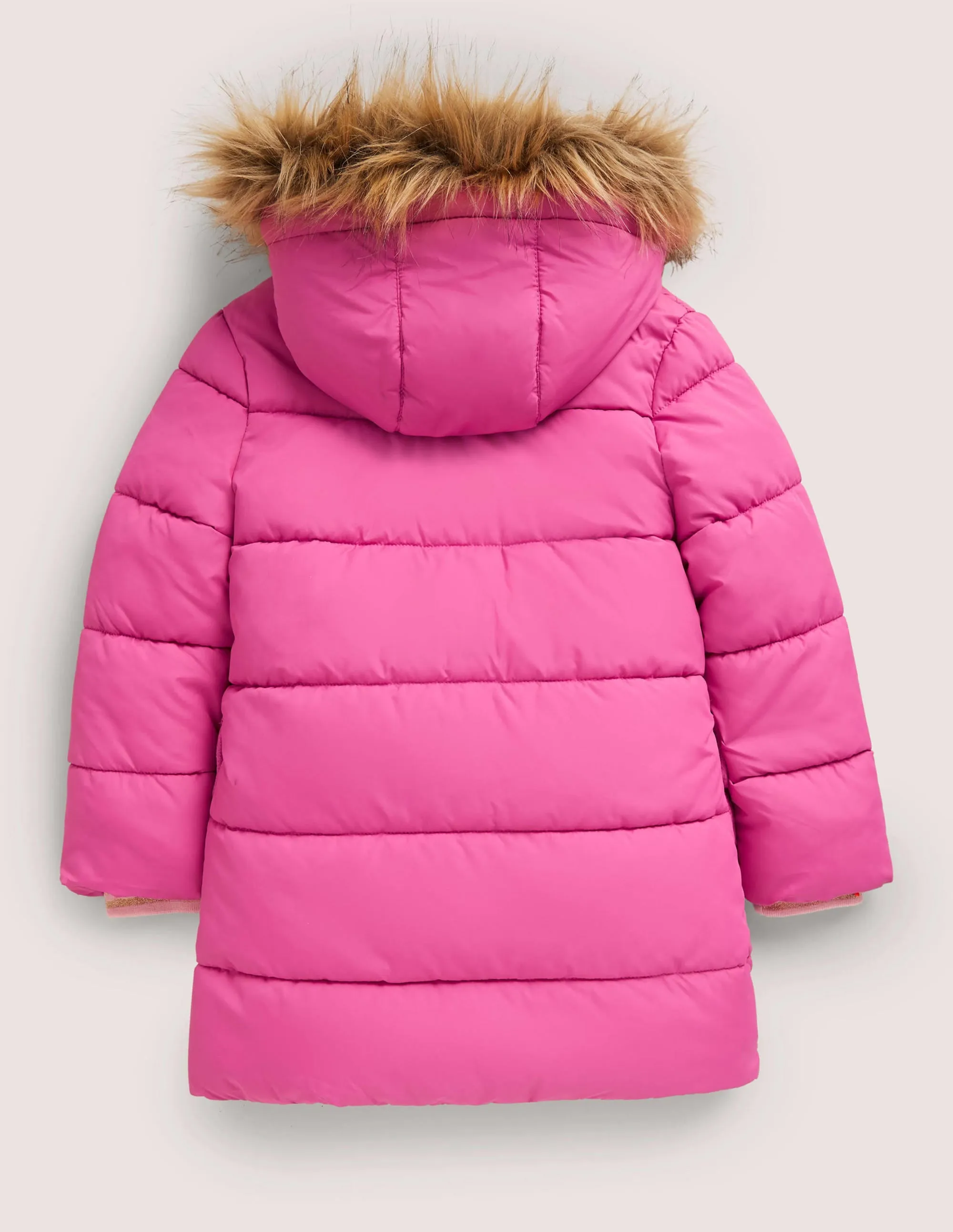 Pink Hooded Puffer Jacket-Sweet Pink