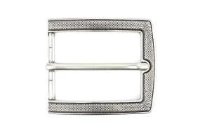 Rectangular Micro Dimple Prong Buckle 40mm