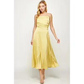 Reese Satin Midi Dress- FINAL SALE ITEM