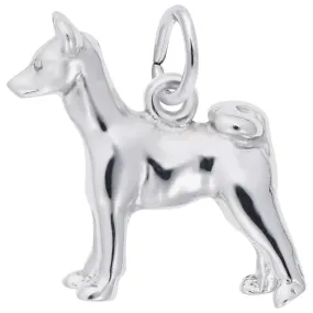 Rembrandt Charms - Basenji Dog Charm - 2469