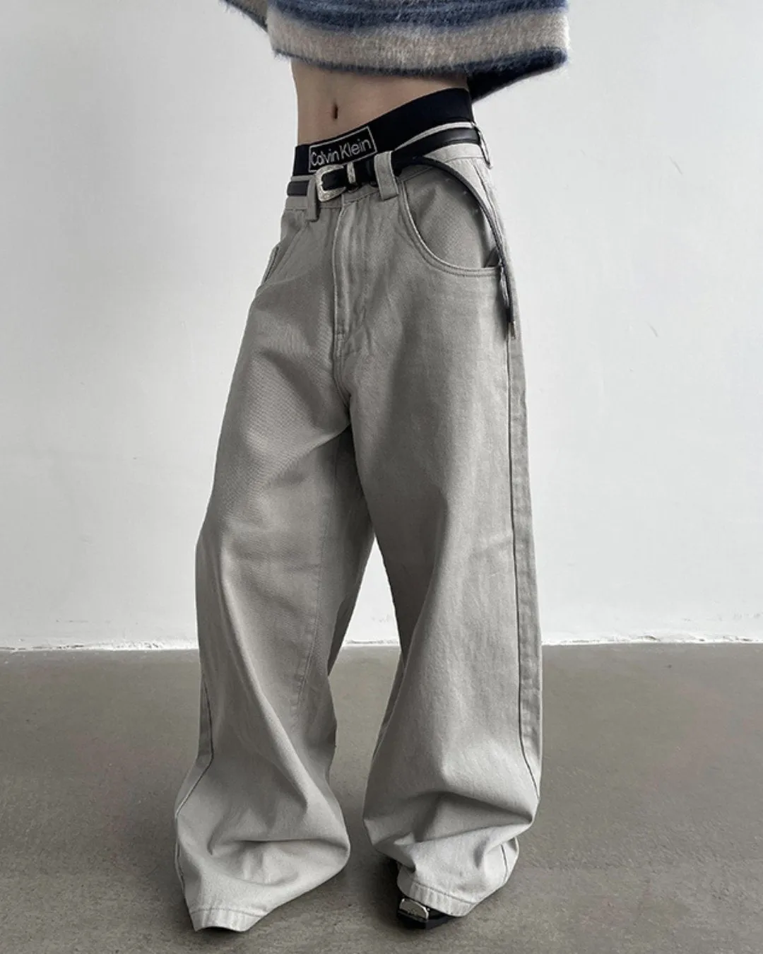 Retro Wide Denim Pants GSB0002