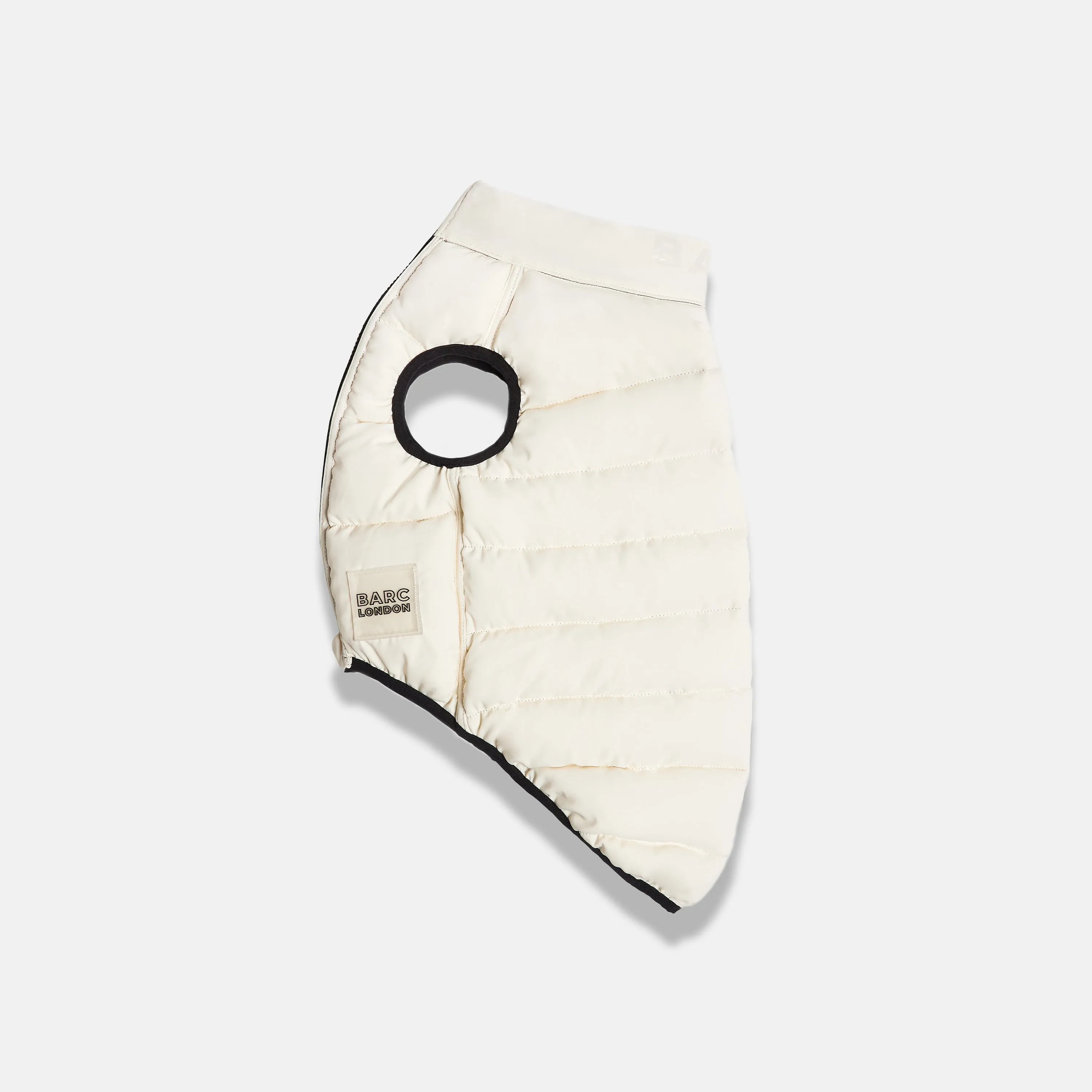 Reversible Dog Puffer Jacket: Black & Off White