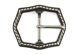 Ridged Centre Prong Buckle 40mm