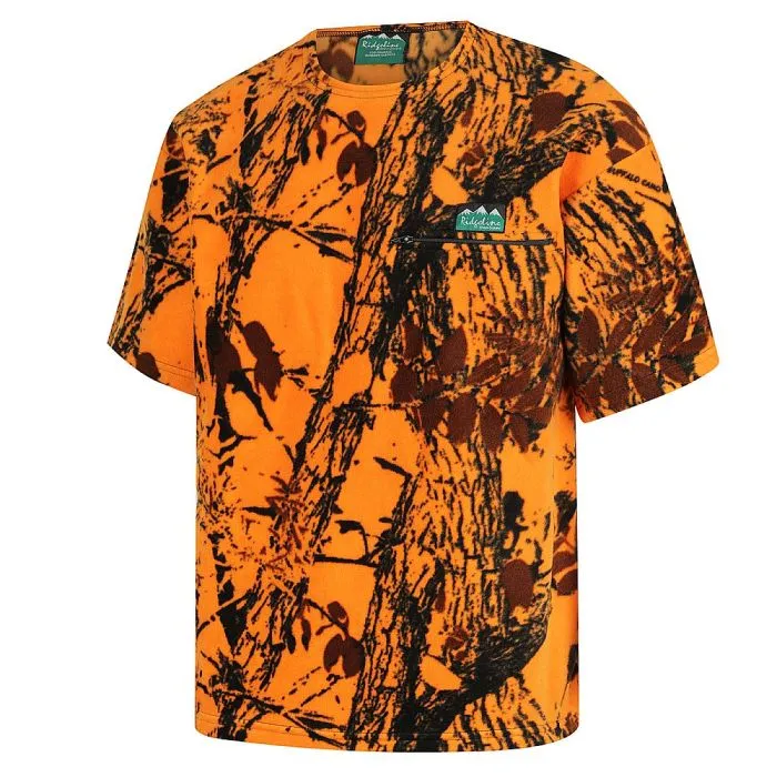 Ridgeline Premium Workman Zip Tee - Blaze Camo
