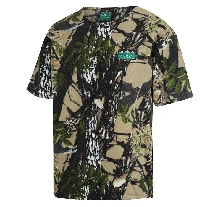 Ridgeline Premium Workman Zip Tee - Buffalo Camo