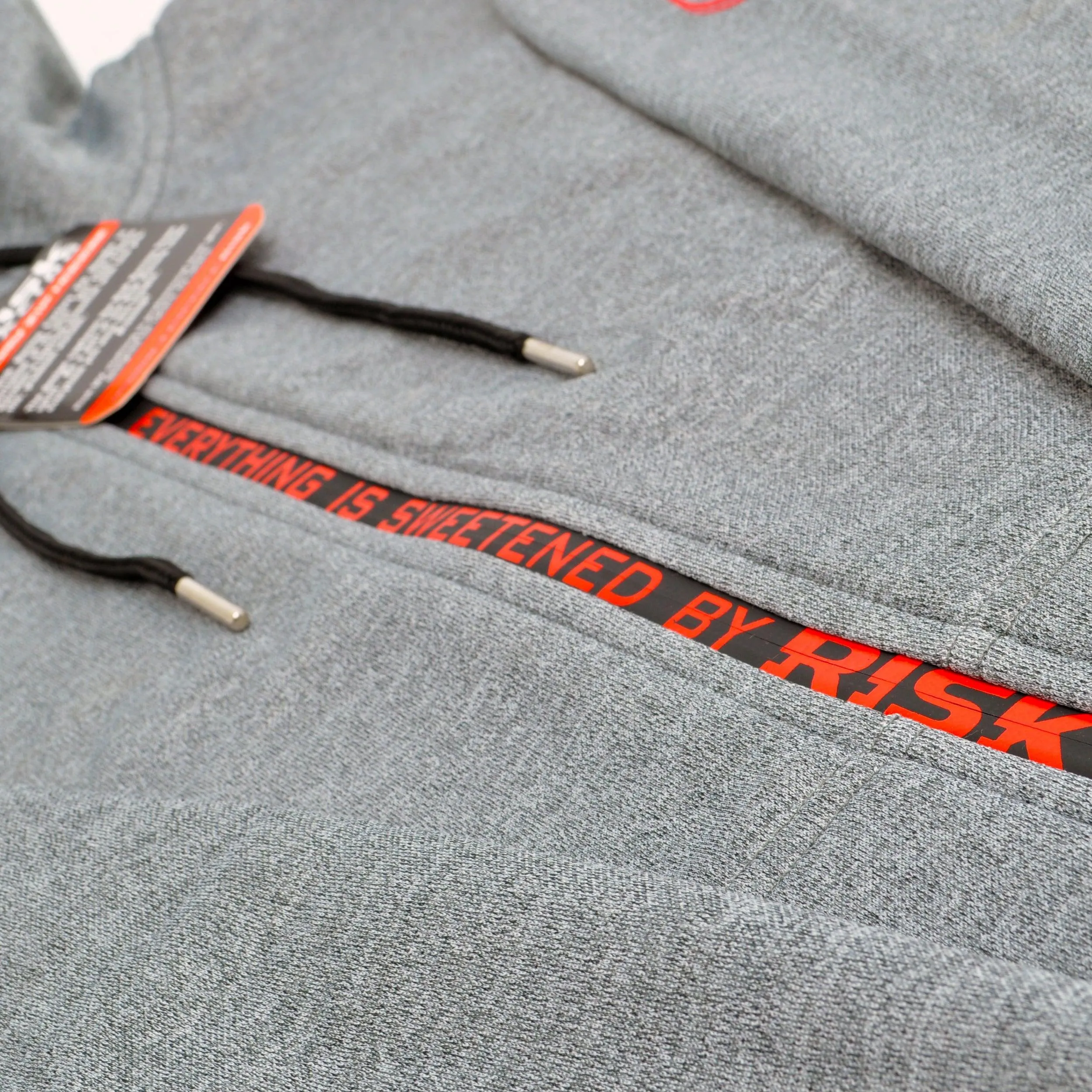 Risk Racing Grey Zipper Hoodie