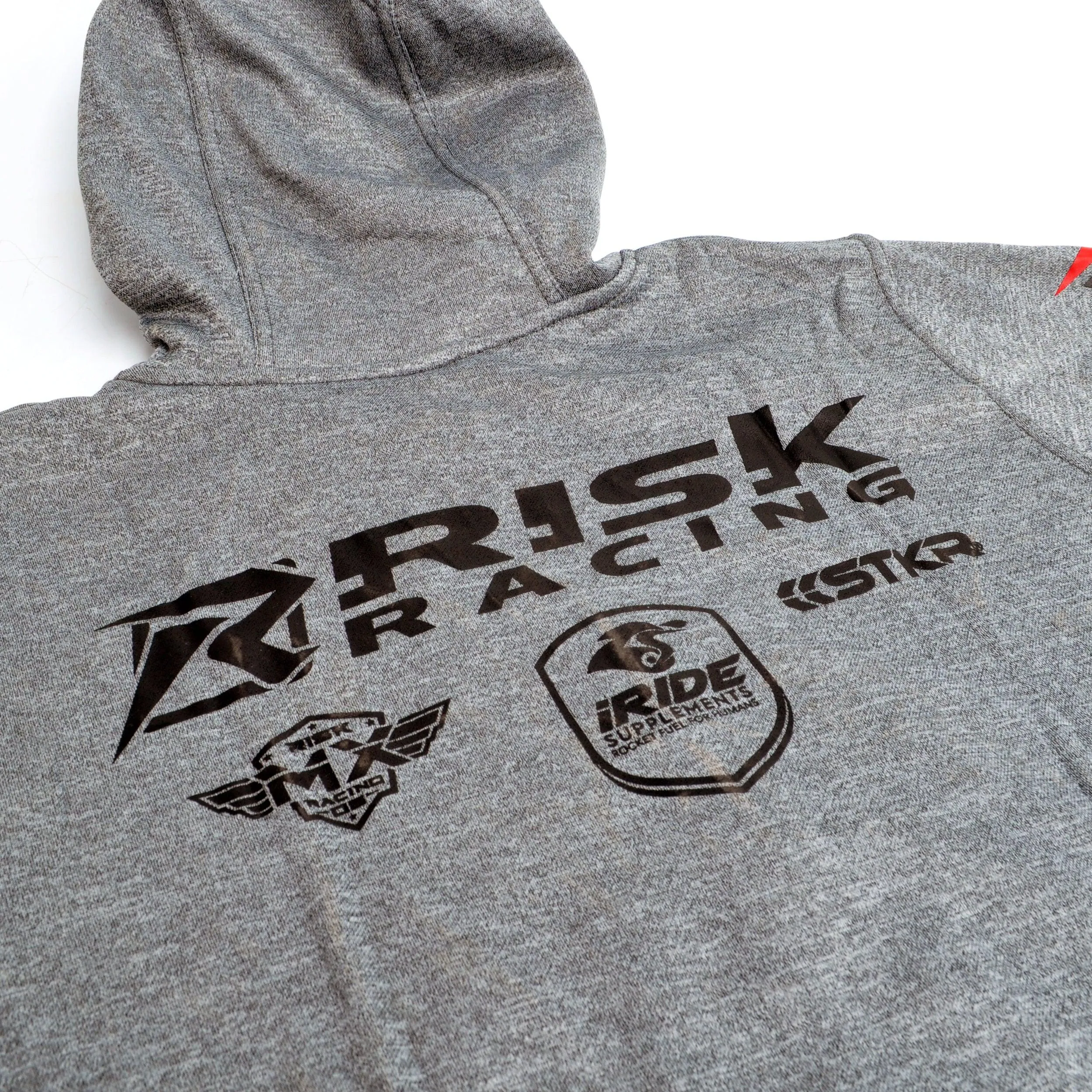 Risk Racing Grey Zipper Hoodie
