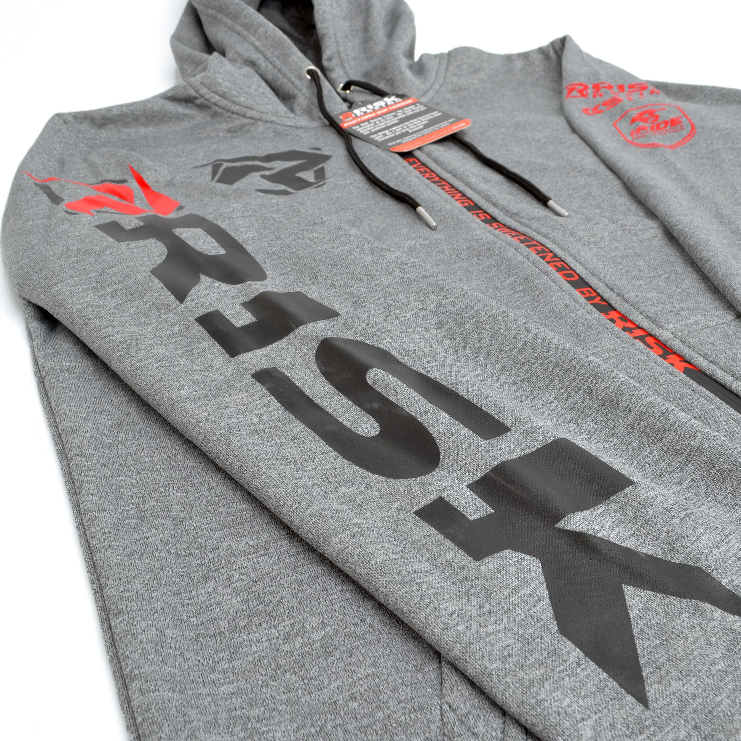 Risk Racing Grey Zipper Hoodie