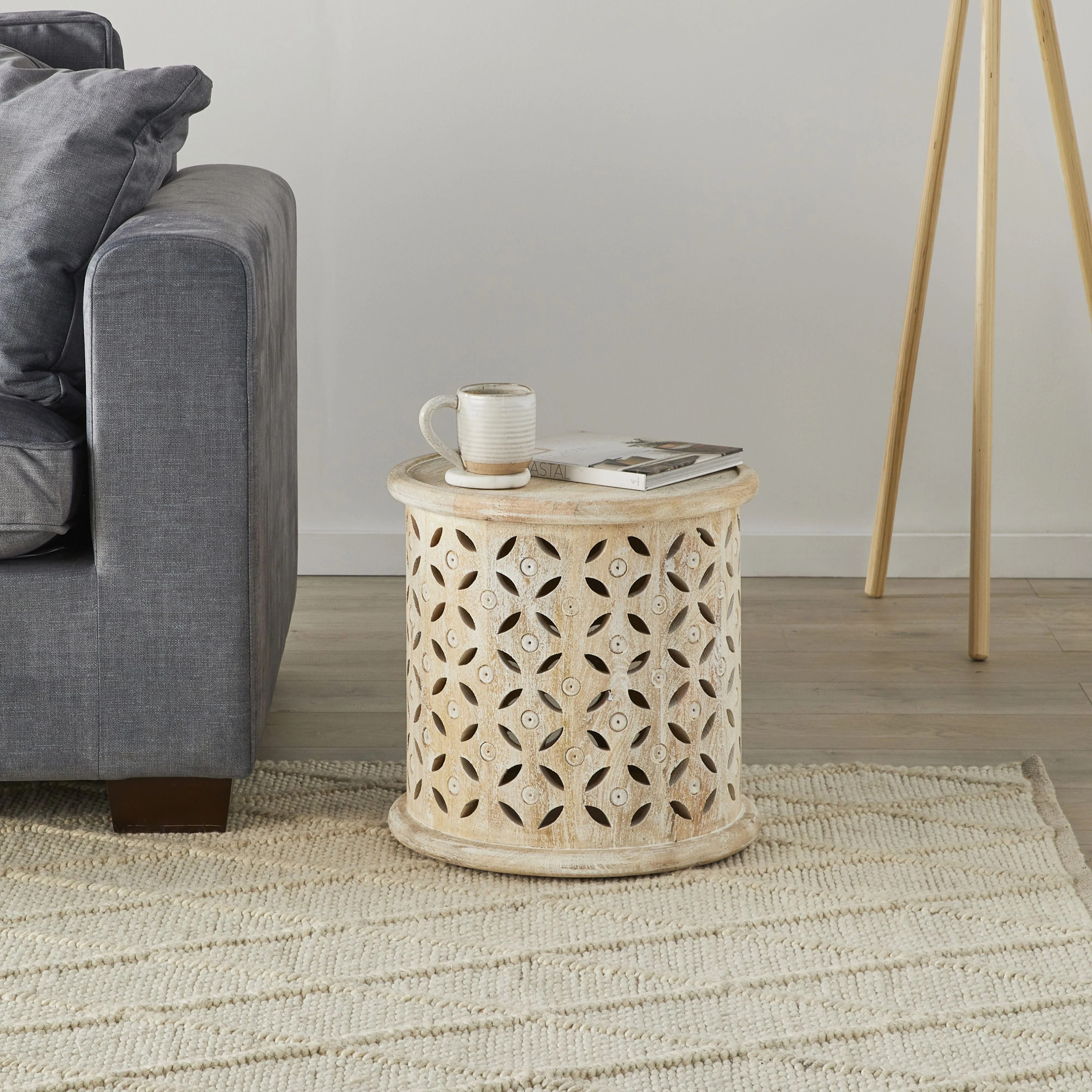 Salu Mango Wood Side Table