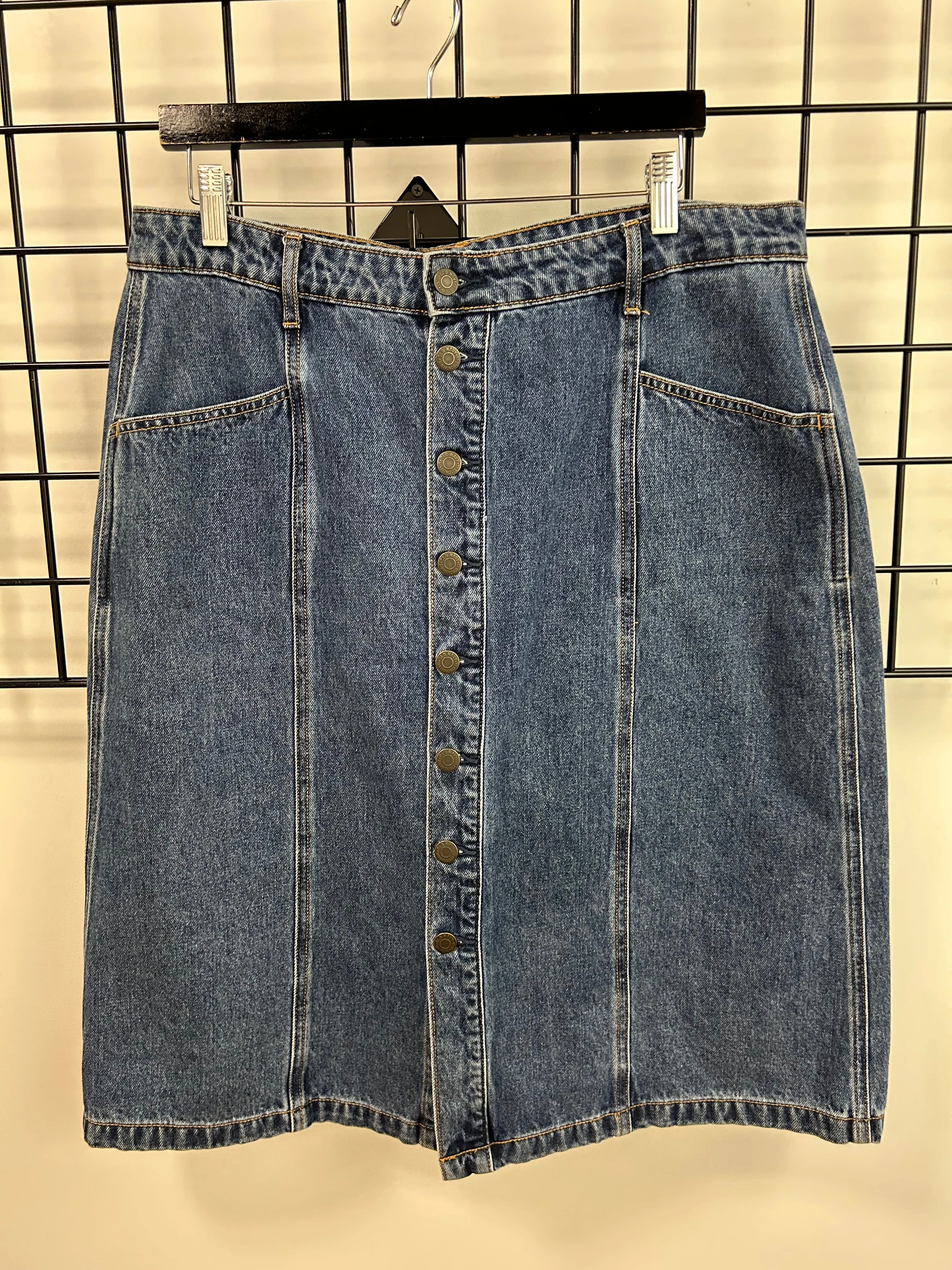 Size 14 Button Denim Skirt