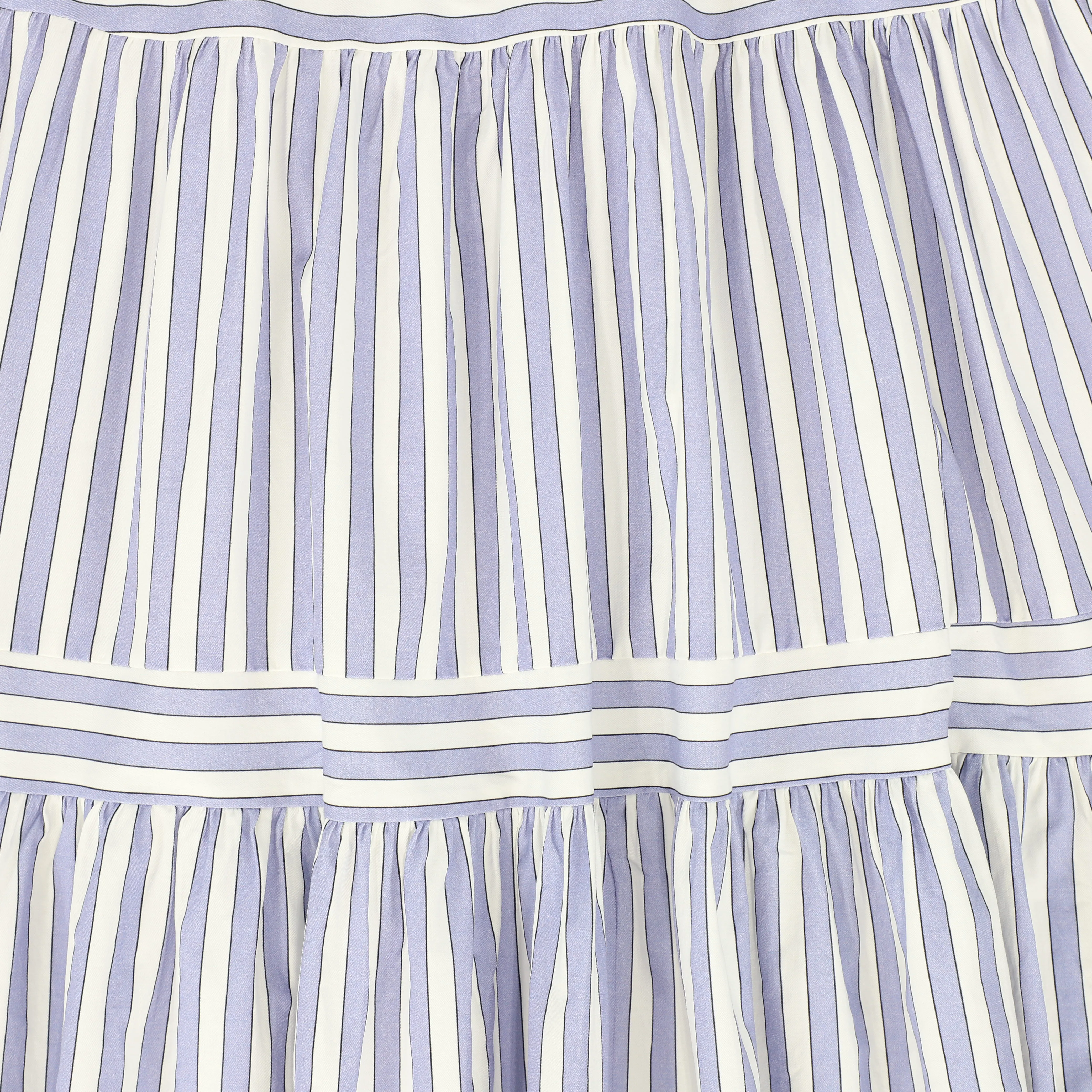 skirt midi stripe - white/blue