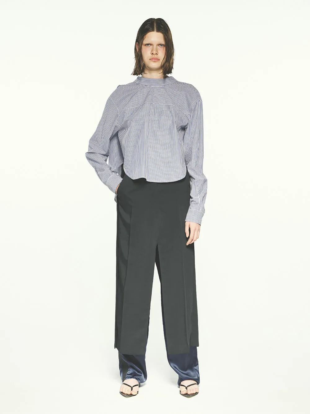 Slip Layered Pants (Black)