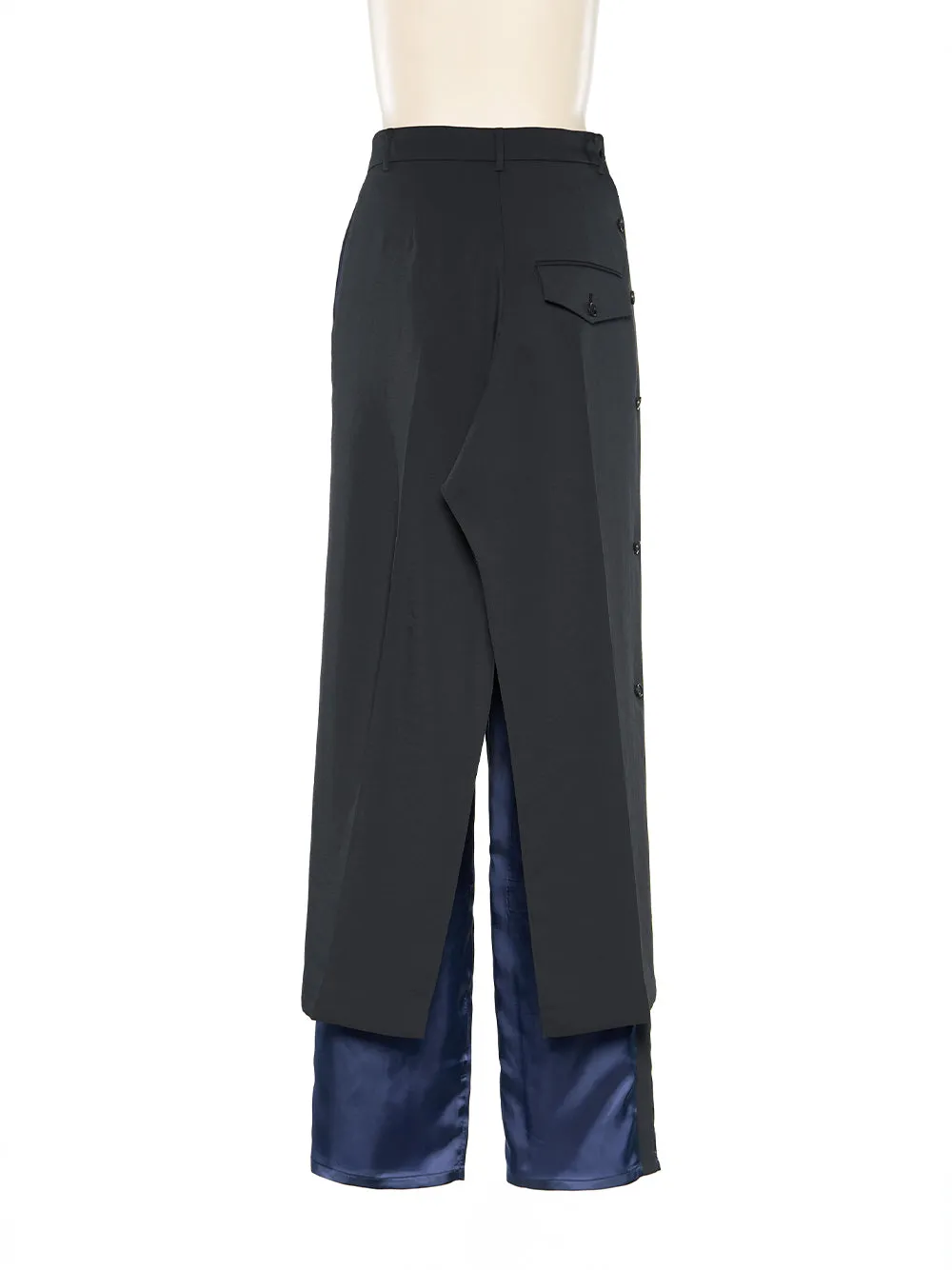 Slip Layered Pants (Black)