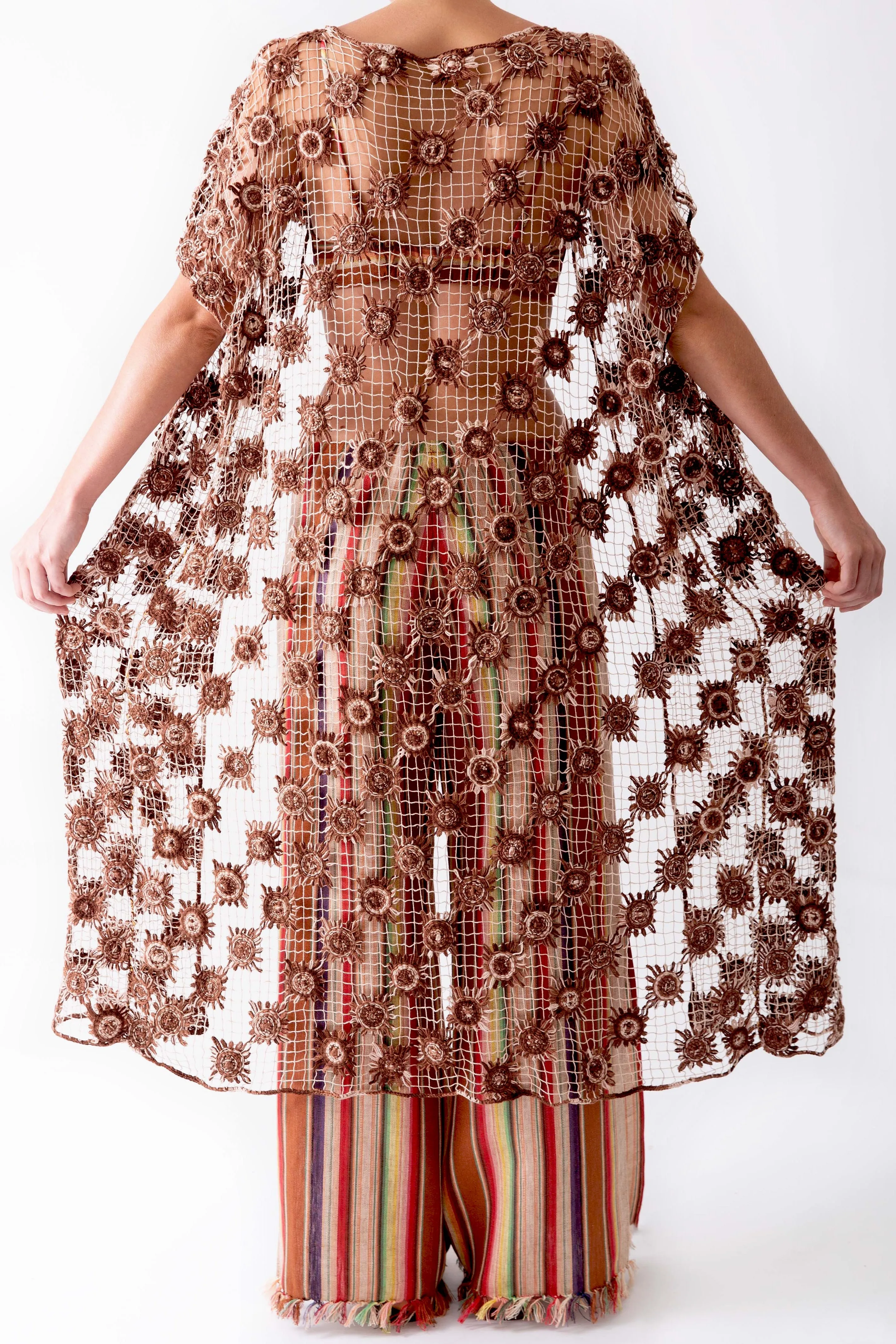 Soleil Filet Lace Coat by Miguelina