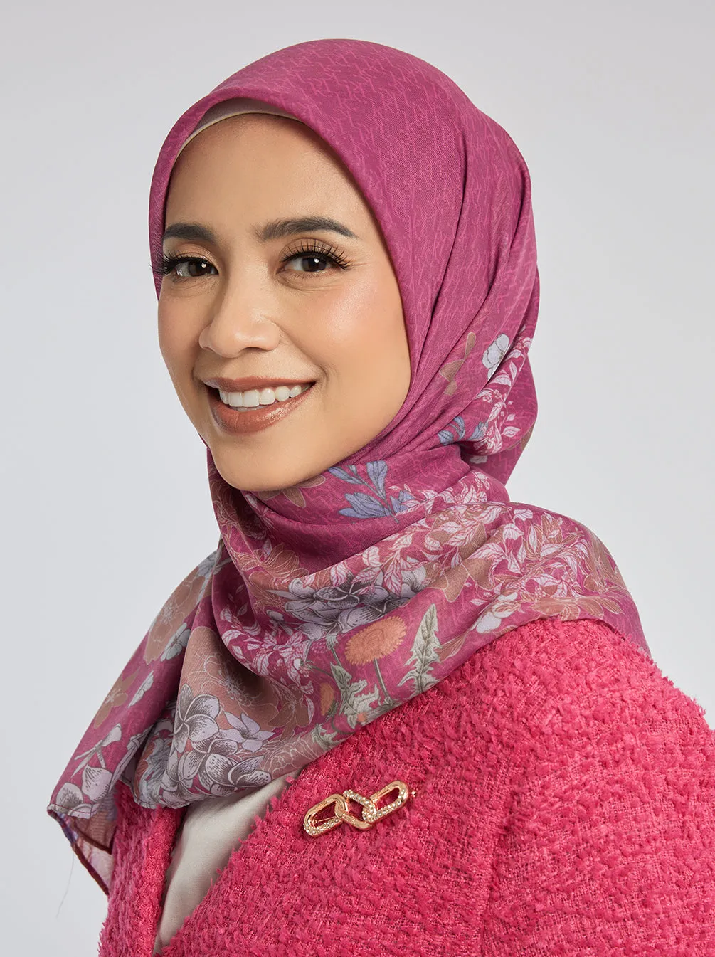 SONALI SIGNATURE SCARF MAGENTA