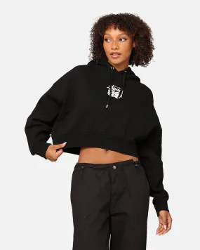 StÃ¼ssy Women's Pair Of Dice Cropped Hoodie Black