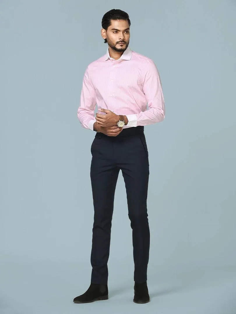 Supima Pink Formal Full Sleeve Shirt