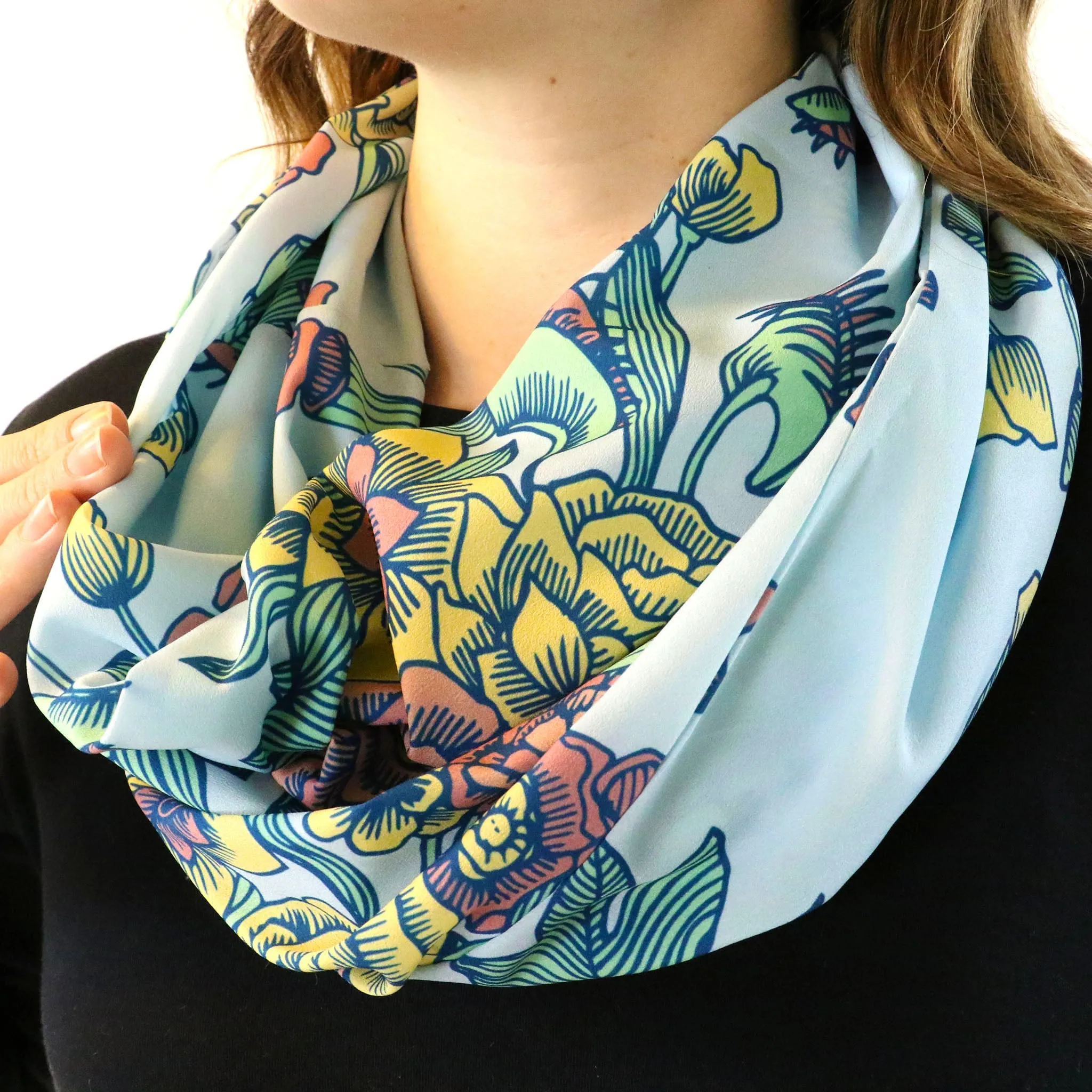 Tattoo Floral Infinity Scarf
