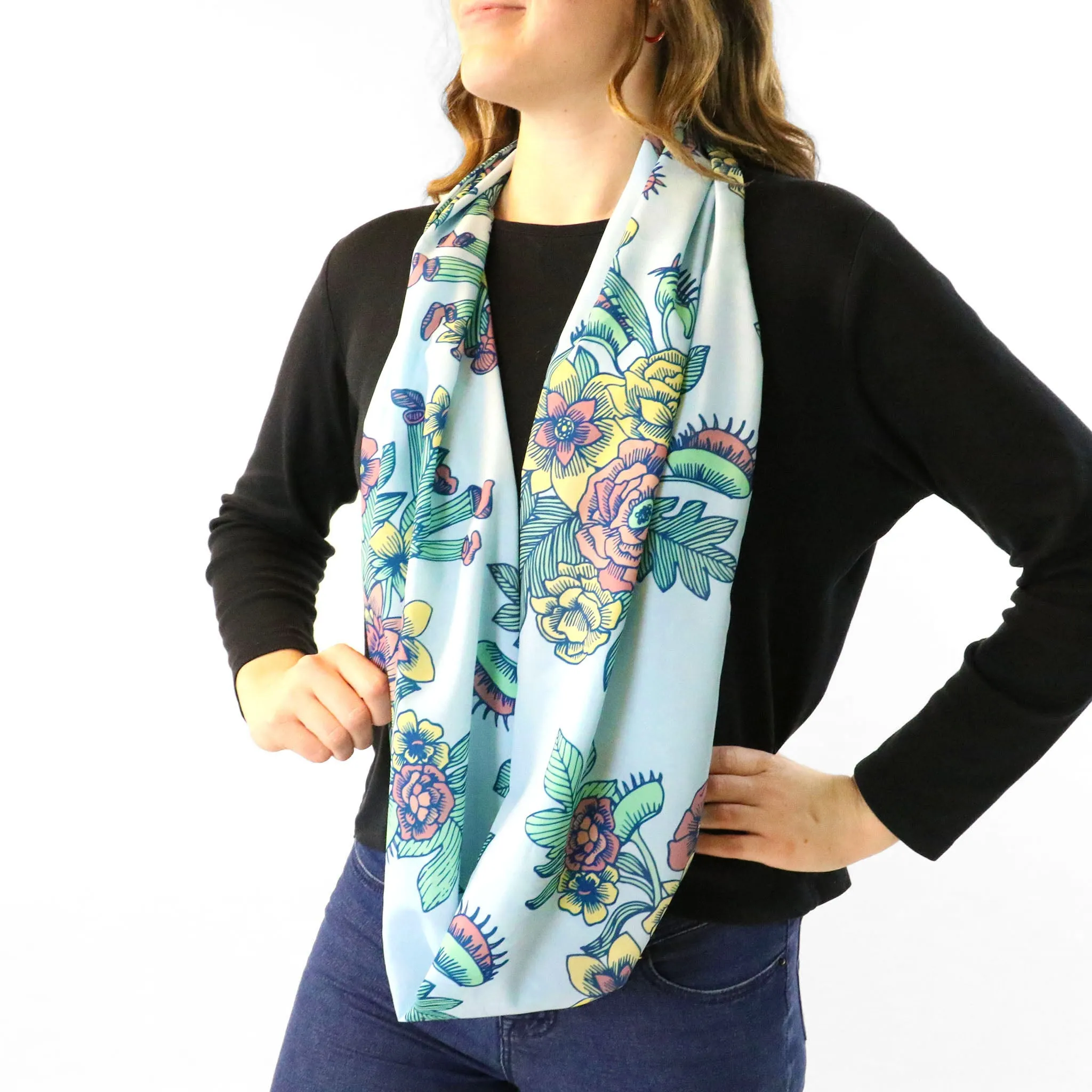 Tattoo Floral Infinity Scarf