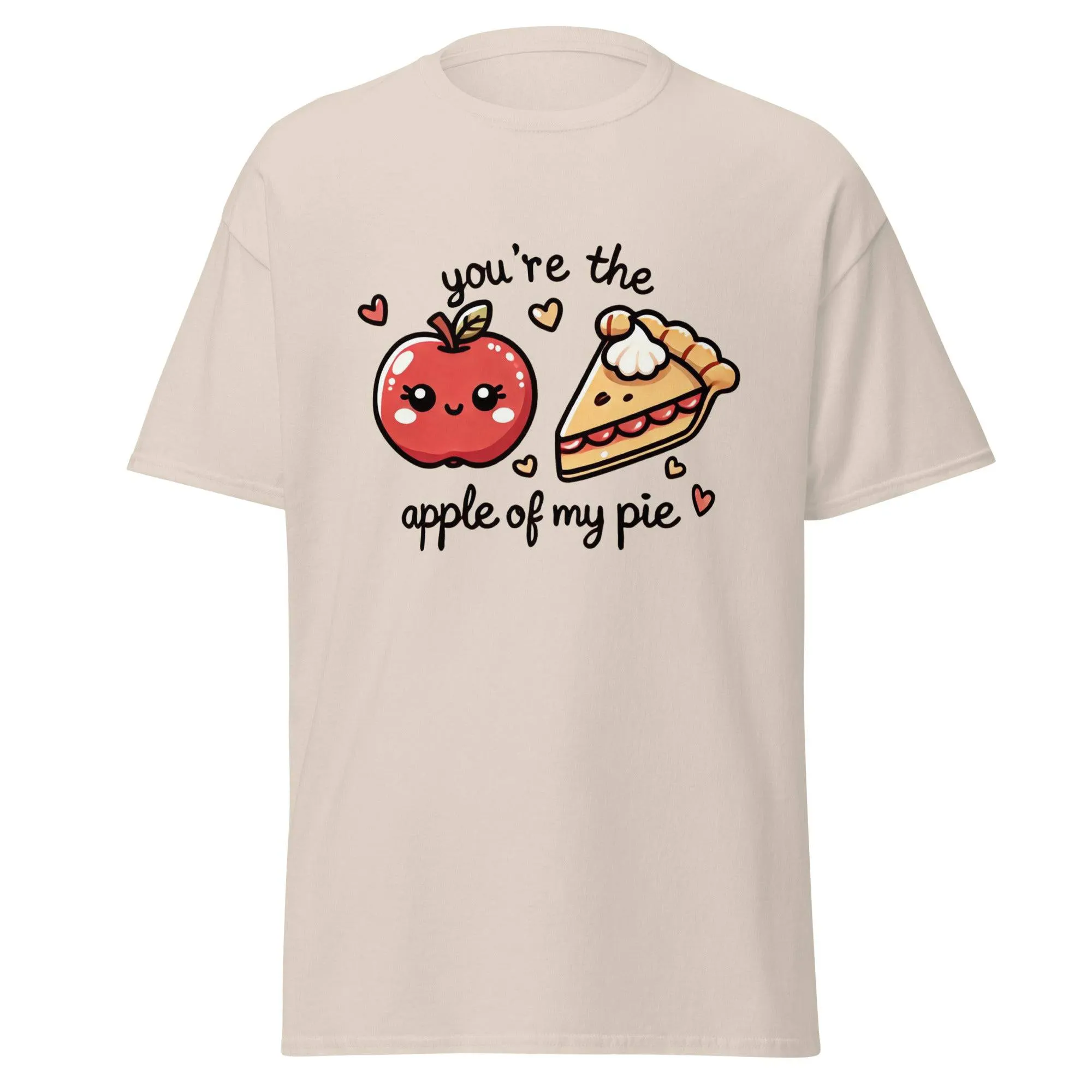 Unisex Fall Printed T-Shirt – "You're The Apple Of My Pie" – Fun Fall Graphic Tee for Apple Lovers"