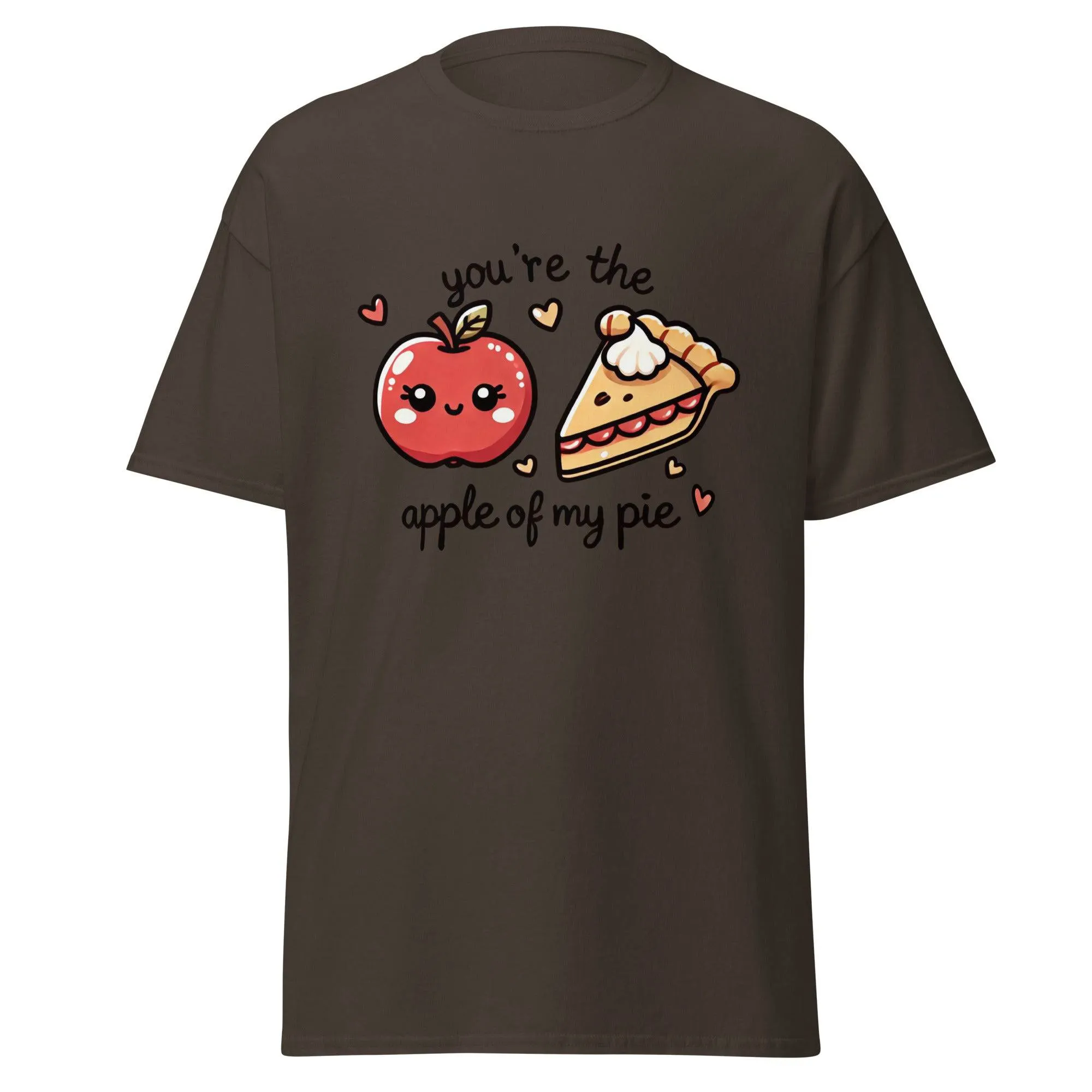 Unisex Fall Printed T-Shirt – "You're The Apple Of My Pie" – Fun Fall Graphic Tee for Apple Lovers"