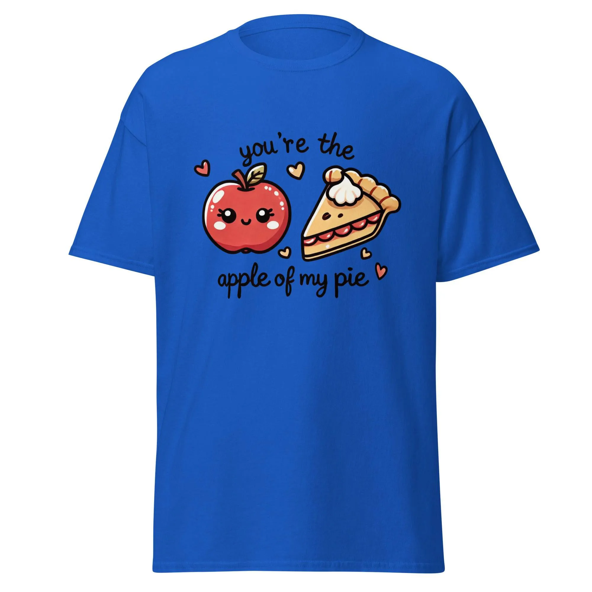 Unisex Fall Printed T-Shirt – "You're The Apple Of My Pie" – Fun Fall Graphic Tee for Apple Lovers"