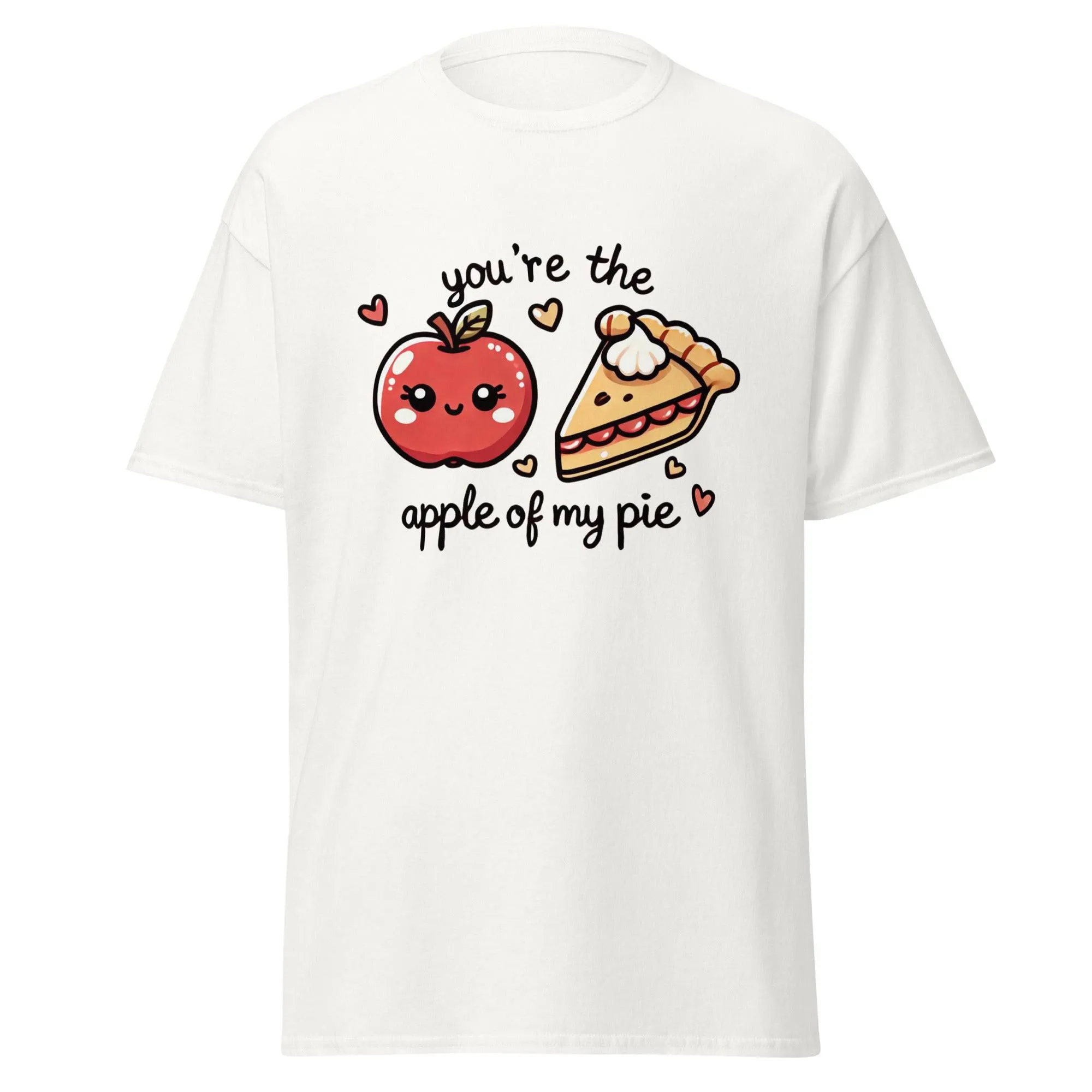 Unisex Fall Printed T-Shirt – "You're The Apple Of My Pie" – Fun Fall Graphic Tee for Apple Lovers"