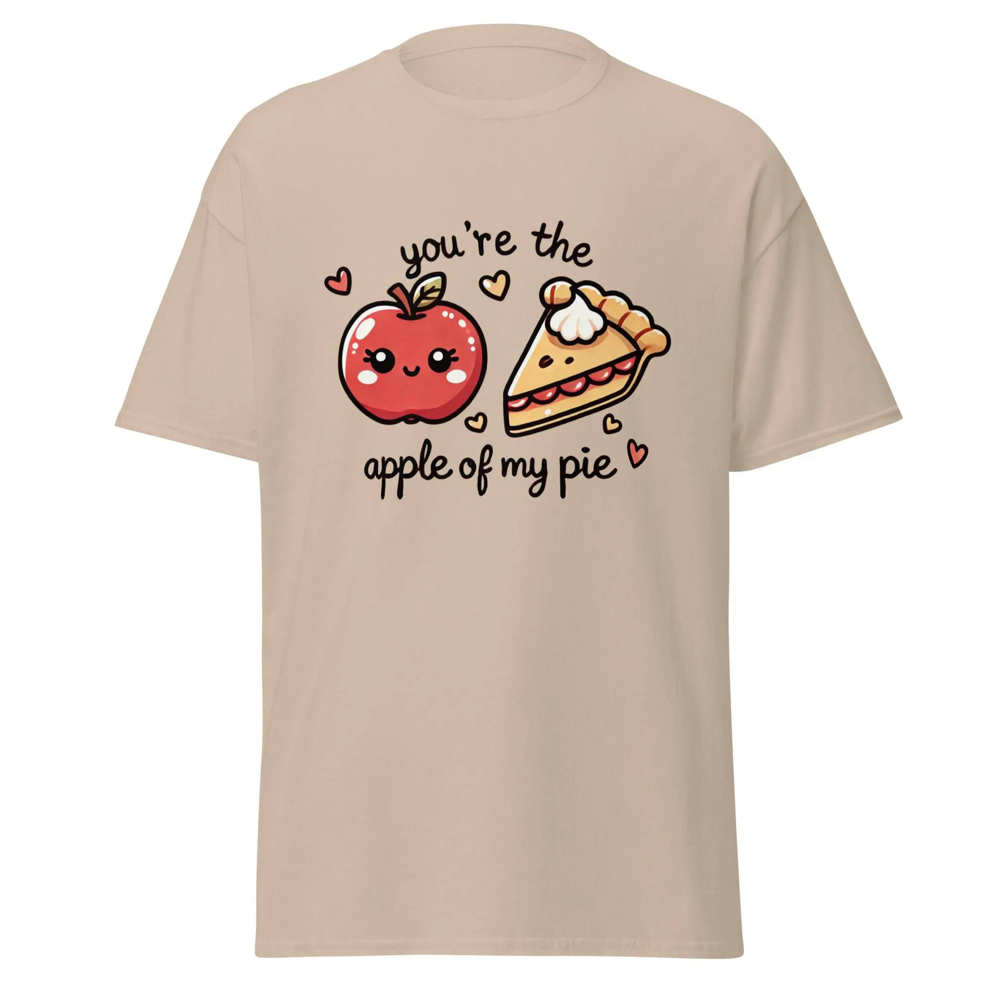 Unisex Fall Printed T-Shirt – "You're The Apple Of My Pie" – Fun Fall Graphic Tee for Apple Lovers"