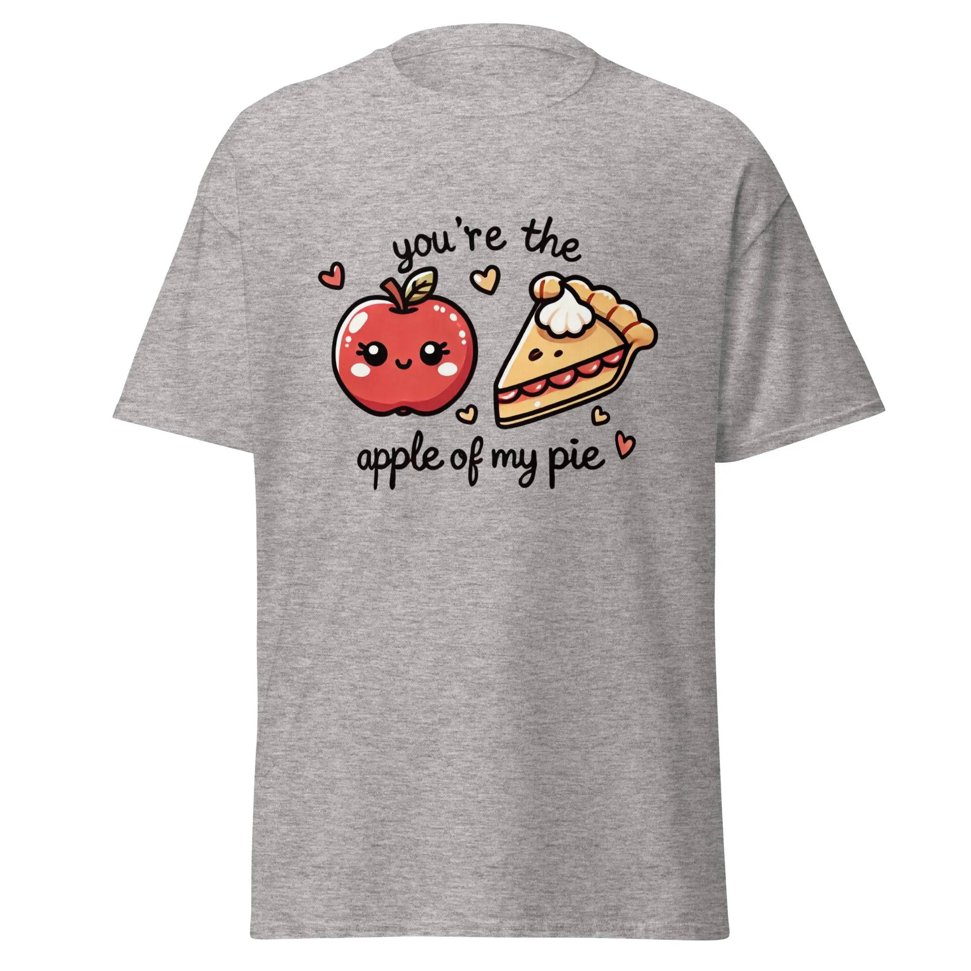 Unisex Fall Printed T-Shirt – "You're The Apple Of My Pie" – Fun Fall Graphic Tee for Apple Lovers"