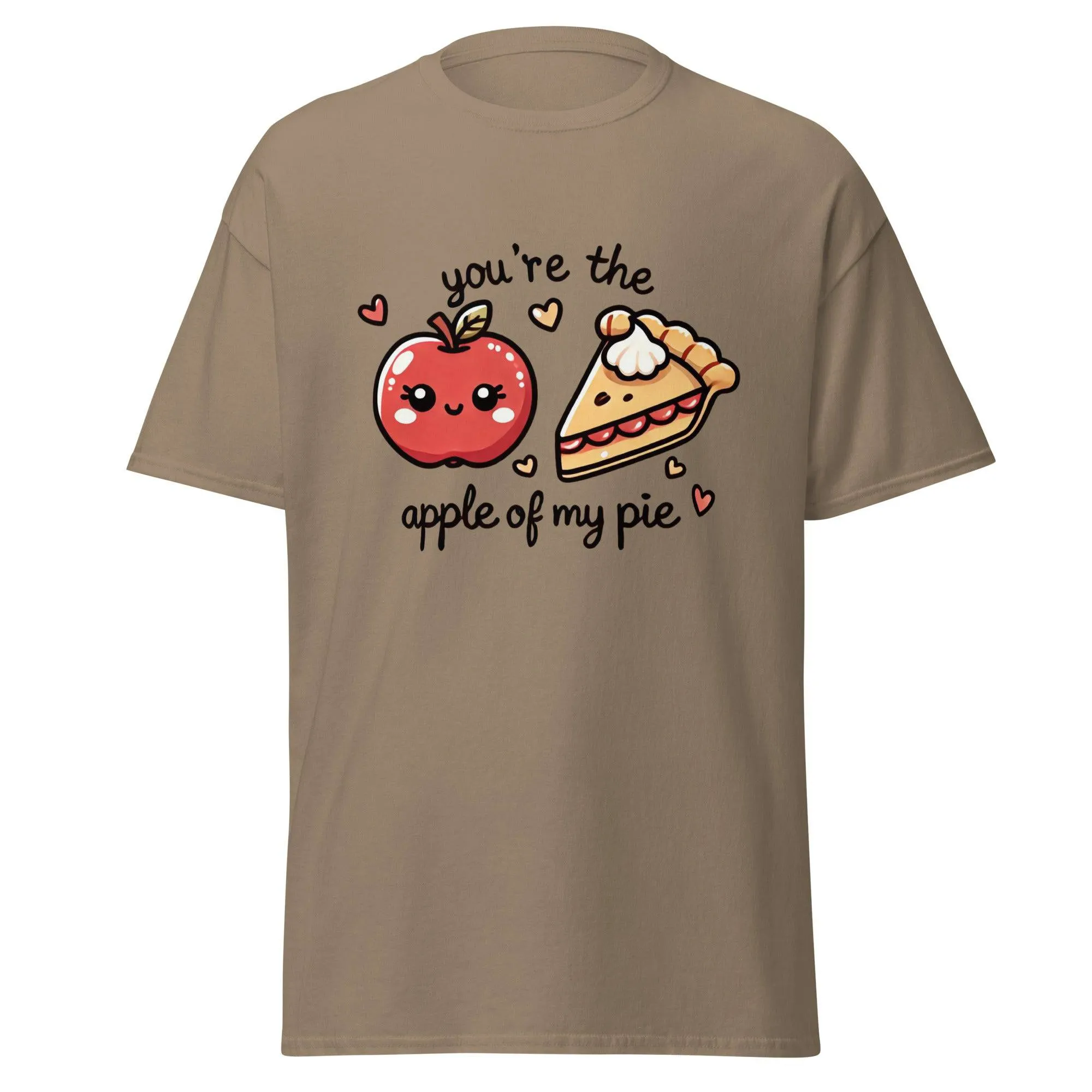 Unisex Fall Printed T-Shirt – "You're The Apple Of My Pie" – Fun Fall Graphic Tee for Apple Lovers"