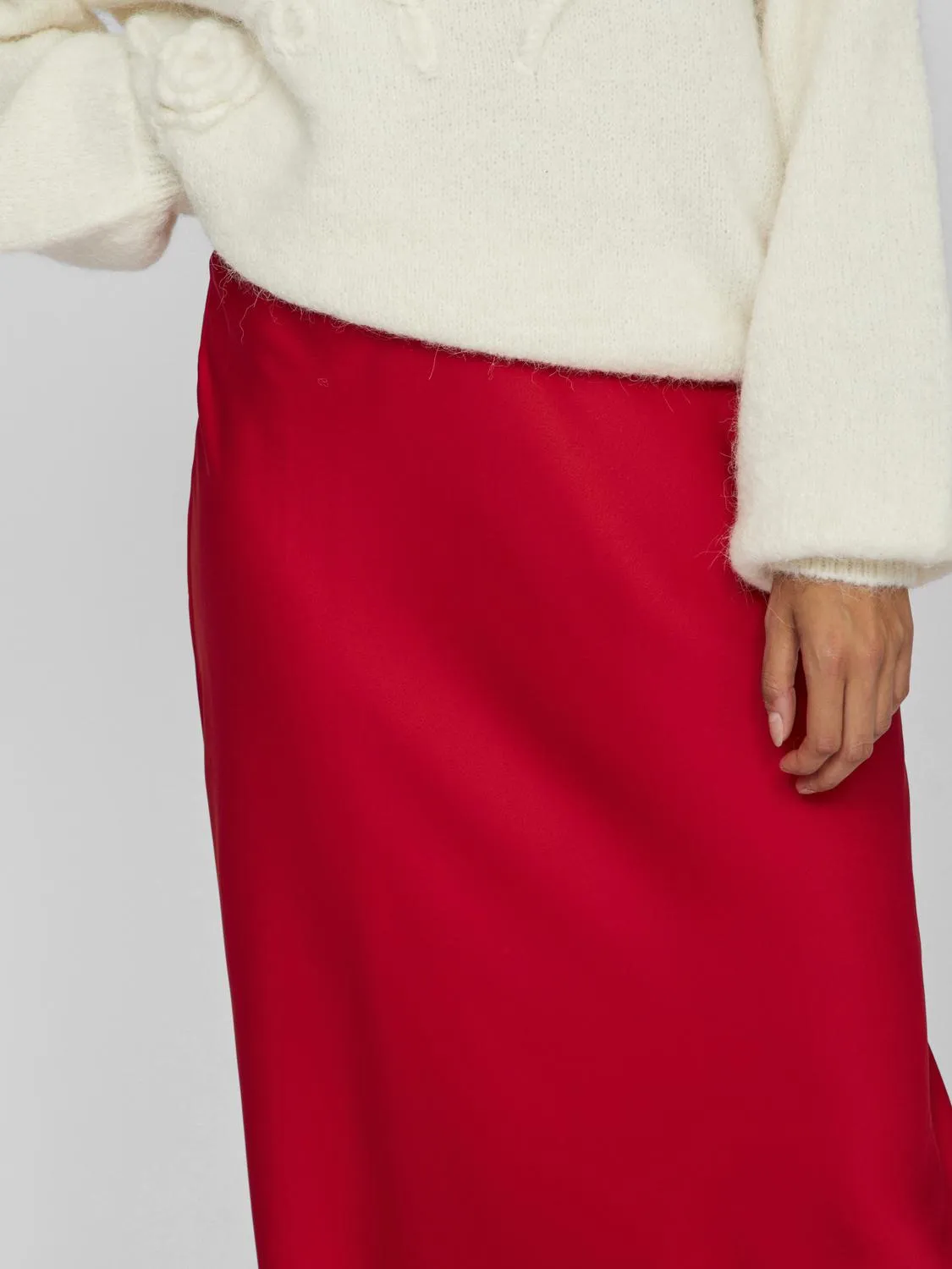 VIELLETTE Midi Skirt - Barbados Cherry