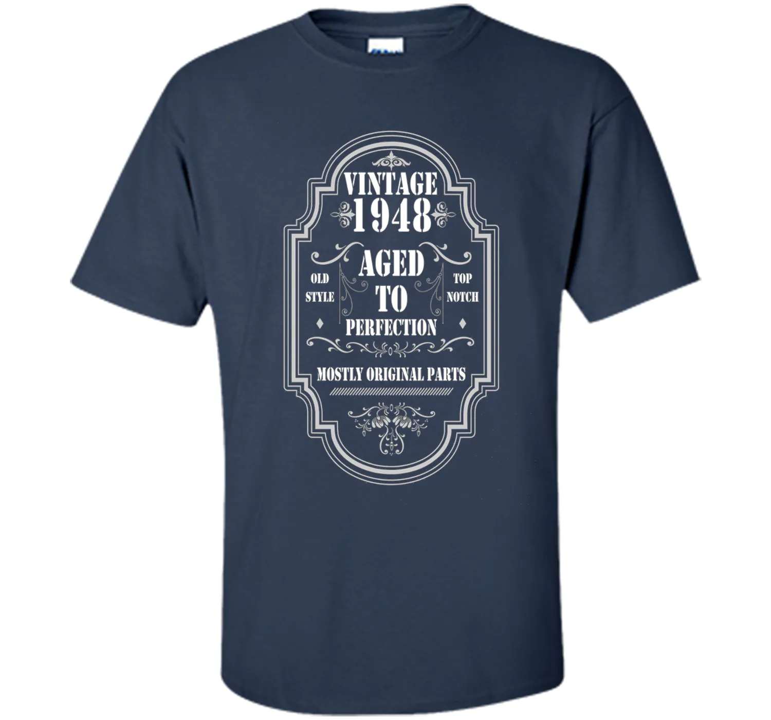 Vintage 1948 T-Shirt. Birthday Gifts For Women/Men