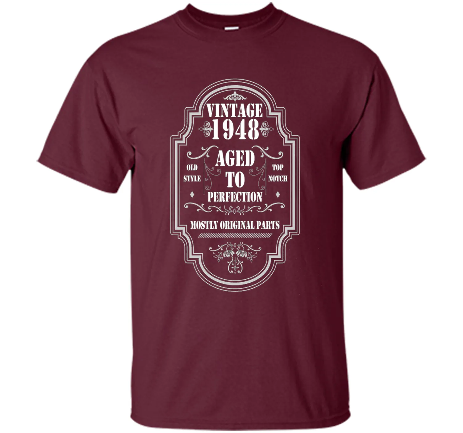 Vintage 1948 T-Shirt. Birthday Gifts For Women/Men