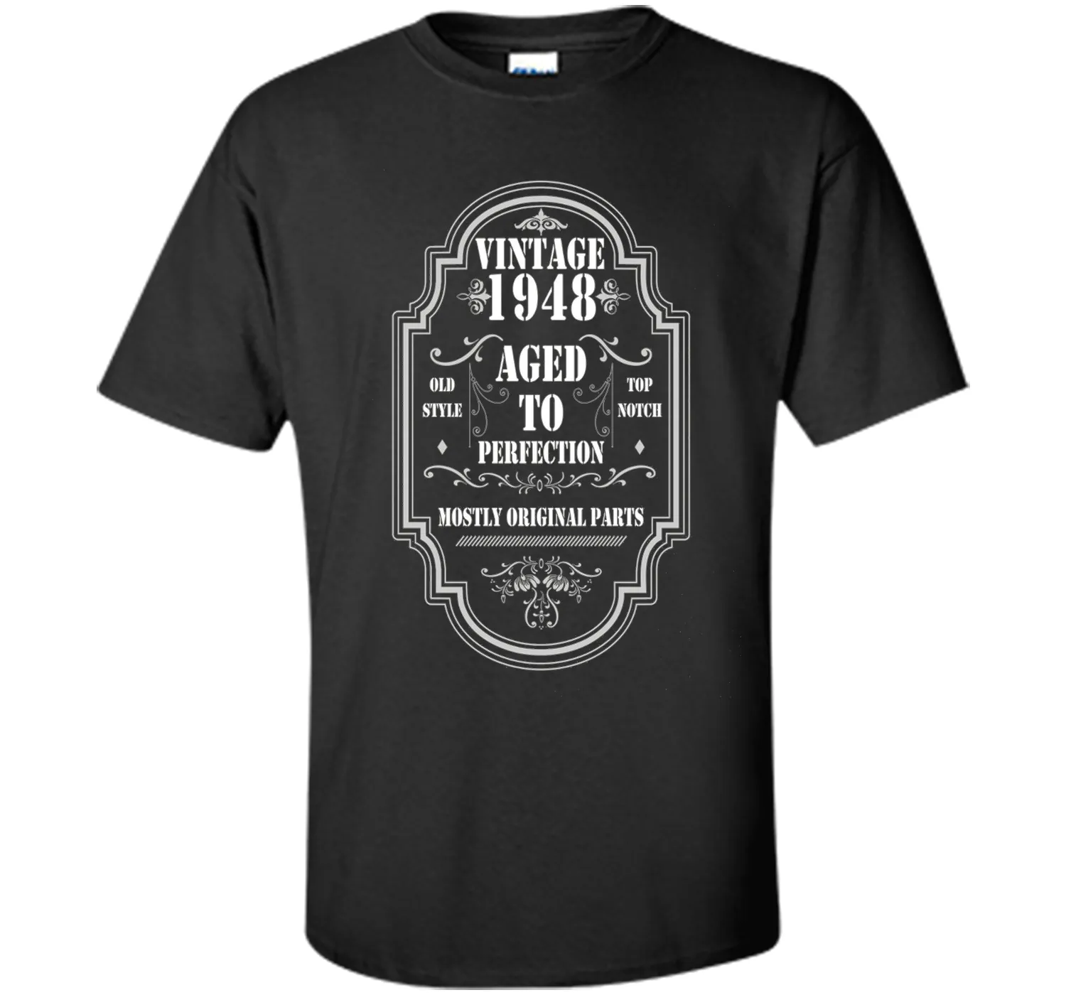 Vintage 1948 T-Shirt. Birthday Gifts For Women/Men