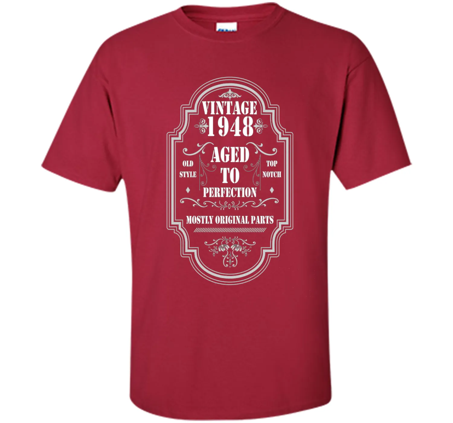 Vintage 1948 T-Shirt. Birthday Gifts For Women/Men