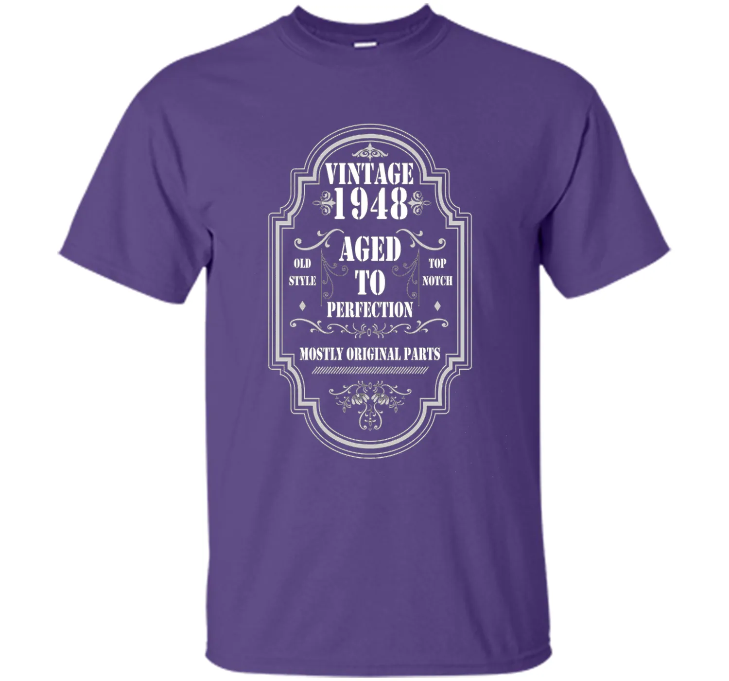 Vintage 1948 T-Shirt. Birthday Gifts For Women/Men