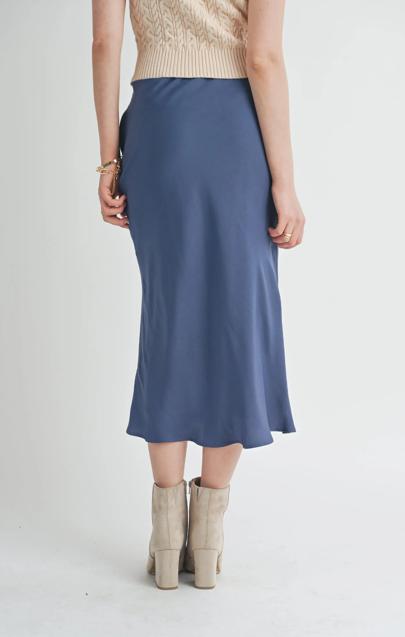 Write Poetry Mermaid Midi Skirt | Midnight Blue