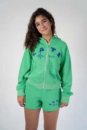 Wyatt Unisex Zip Hoodie (Green)