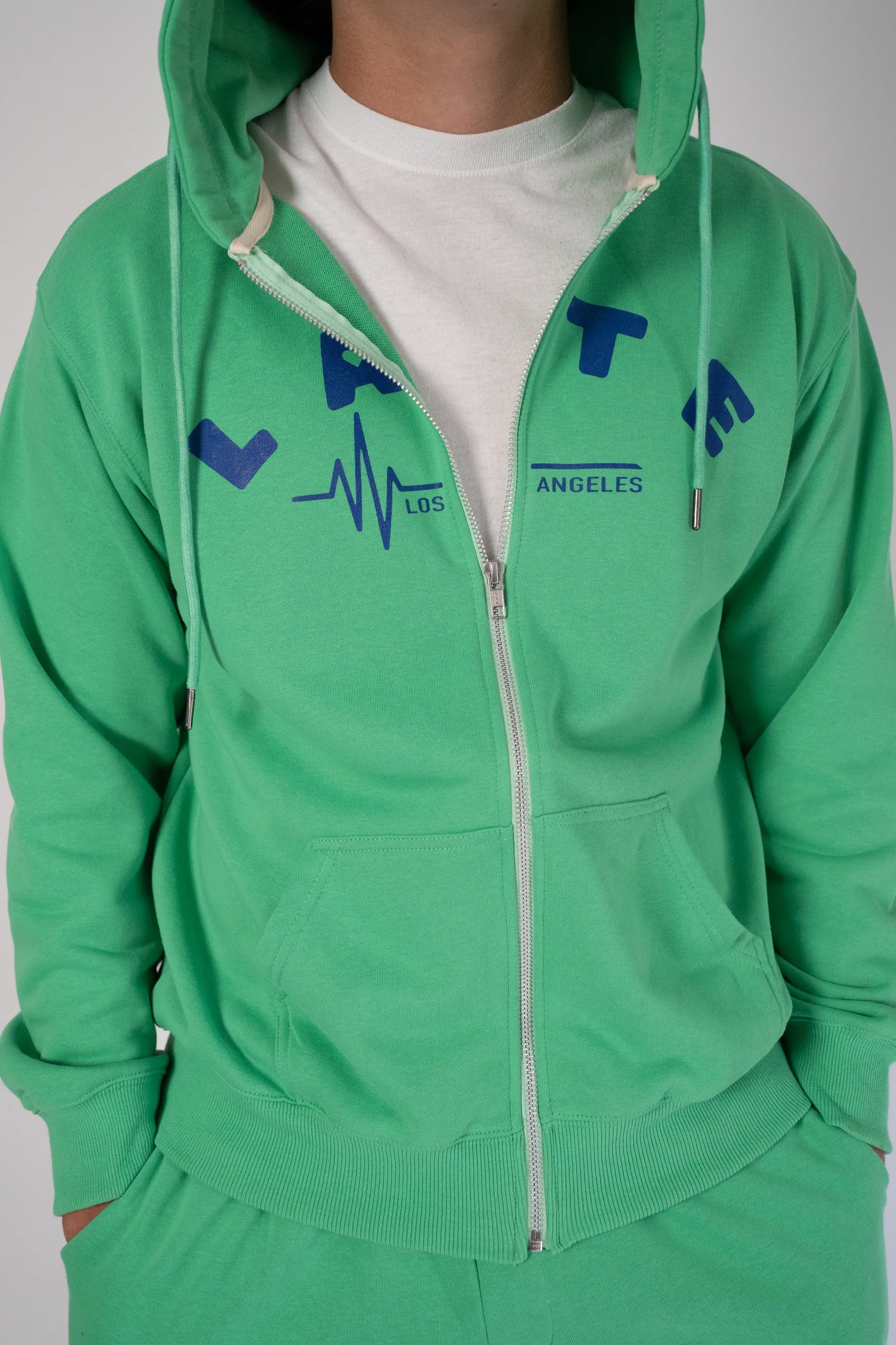 Wyatt Unisex Zip Hoodie (Green)