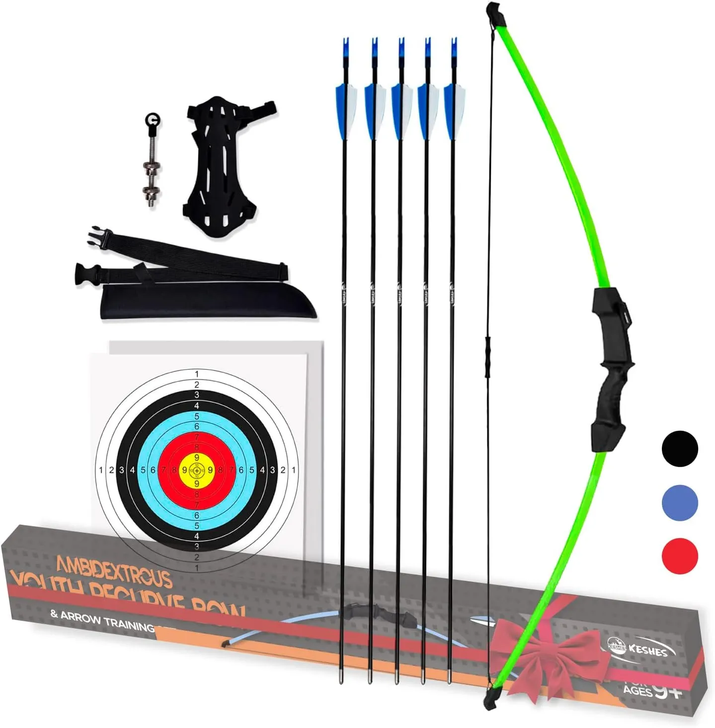 Youth Bow And Arrow Practive & Toy Set