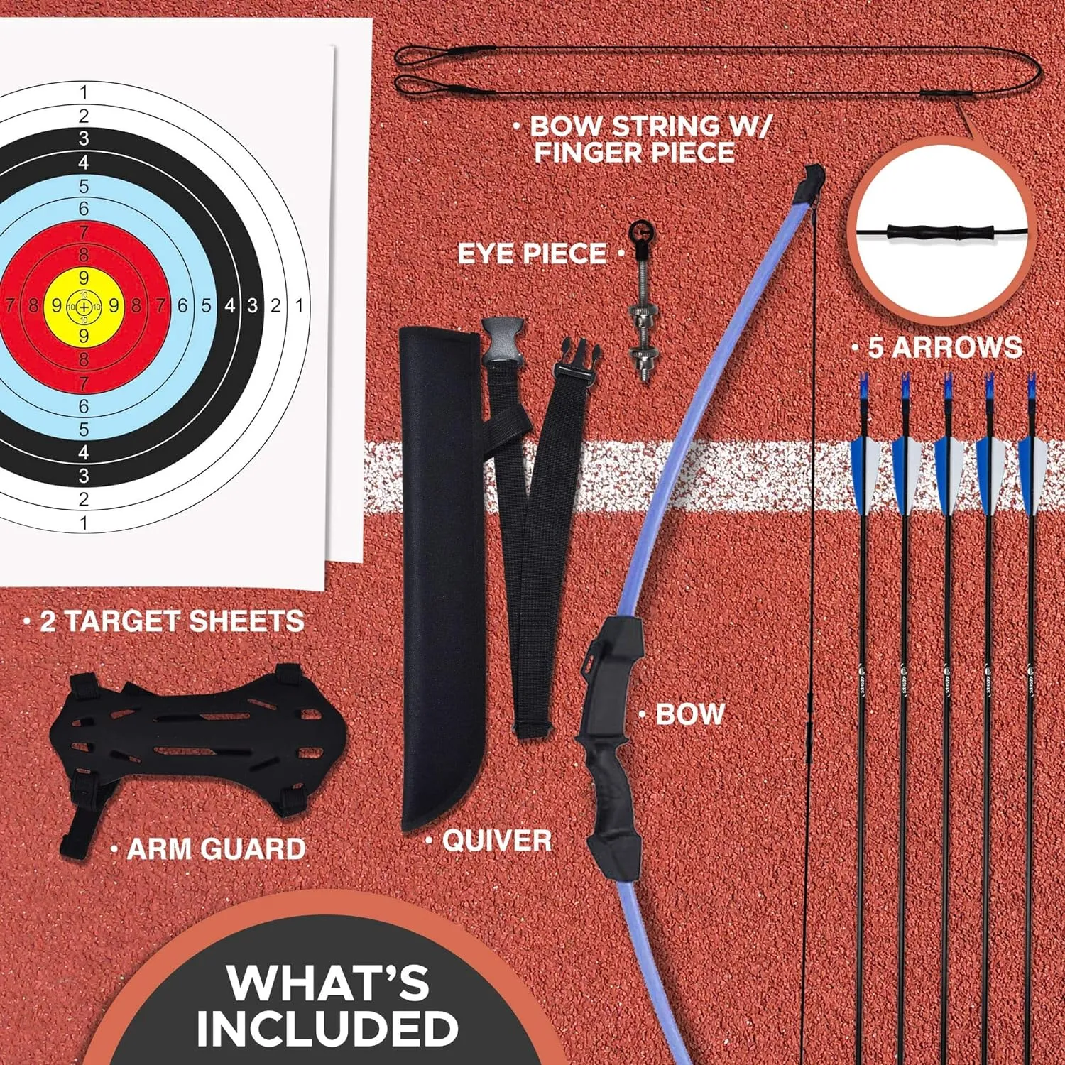 Youth Bow And Arrow Practive & Toy Set