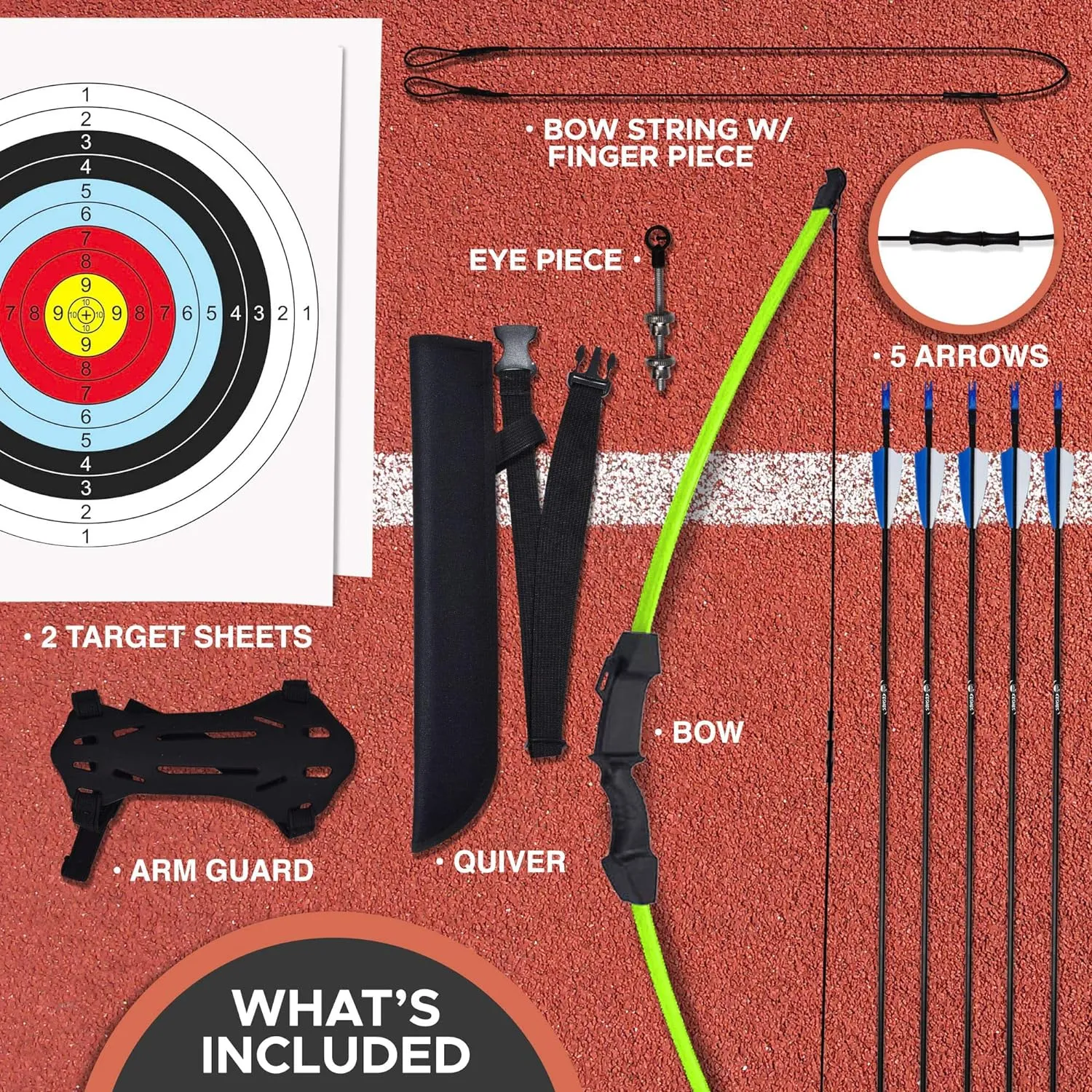 Youth Bow And Arrow Practive & Toy Set