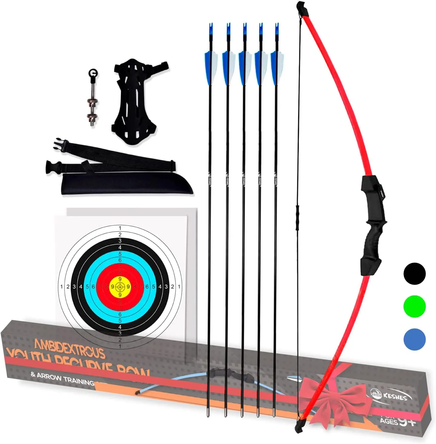 Youth Bow And Arrow Practive & Toy Set