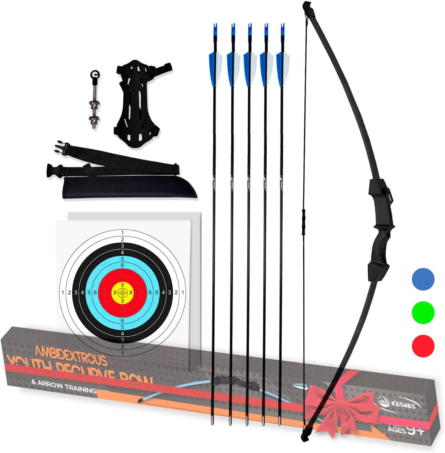 Youth Bow And Arrow Practive & Toy Set